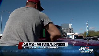 Family holds car wash