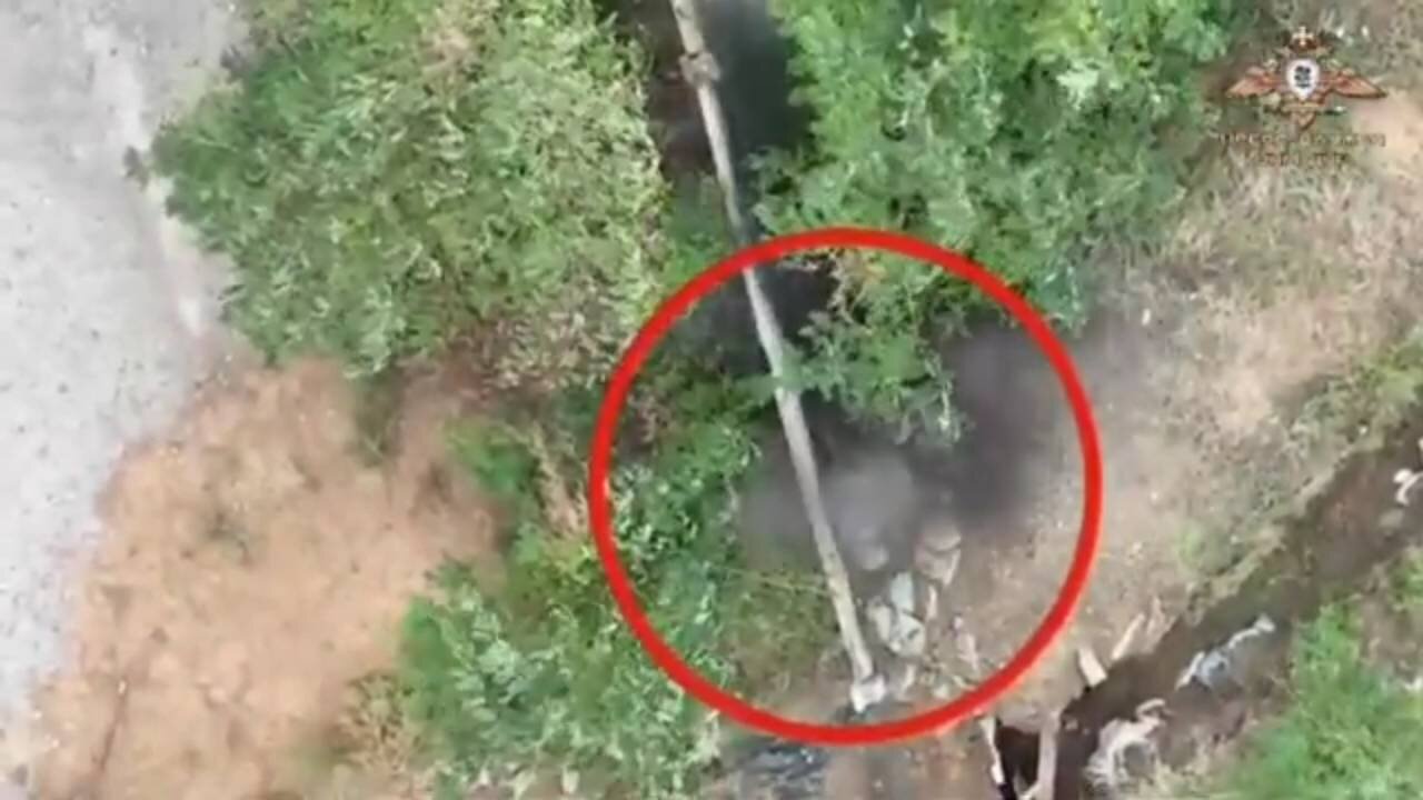 Shocking new footage of drone strike in Ukraine