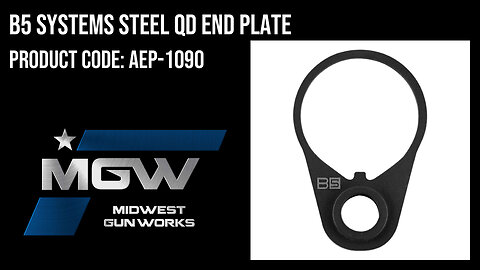 B5 Systems Steel QD End Plate - AEP-1090