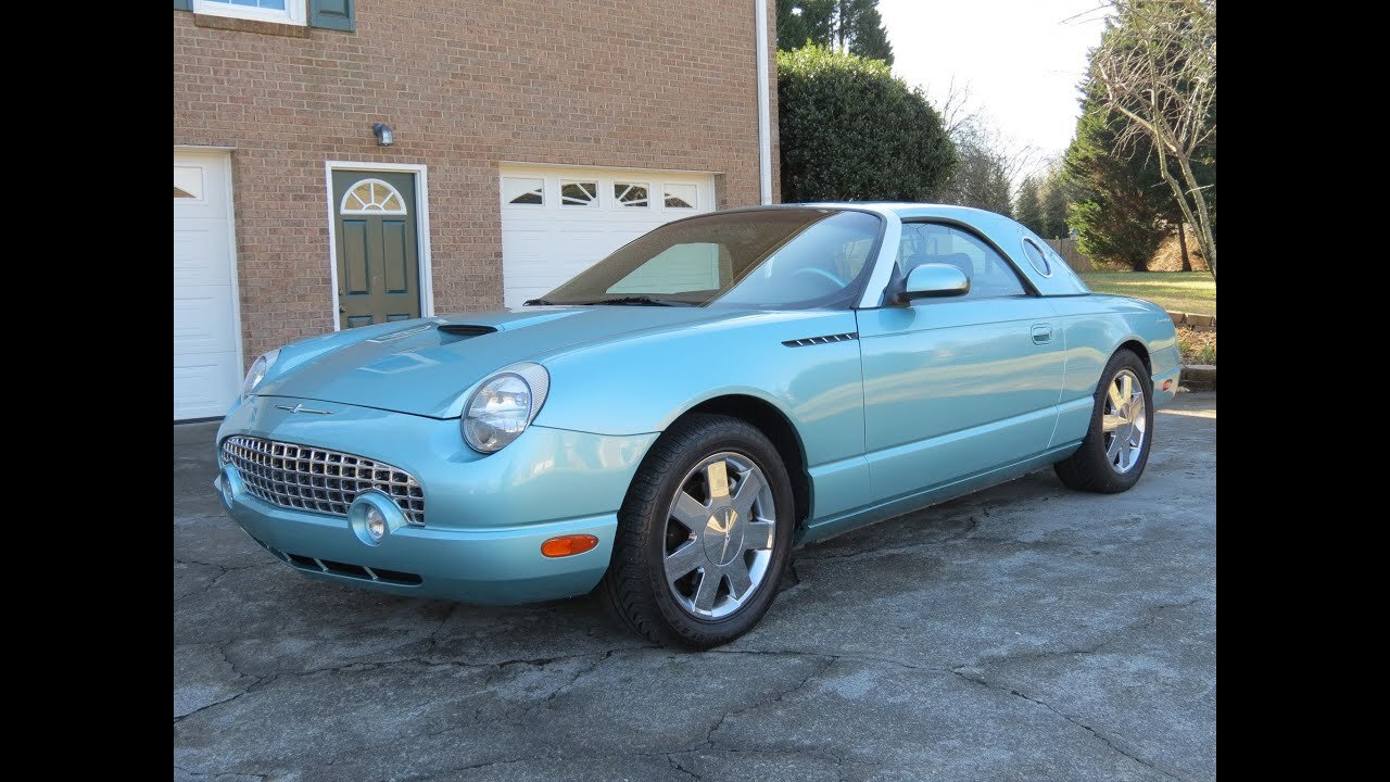 2002 Ford Thunderbird Premium Roadster Start Up, Exhaust, Test Drive, and In Depth Review