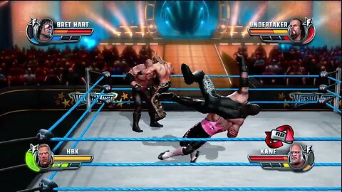 WWE All Stars - Kane/Undertaker vs Bret Hart/Shawn Michaels