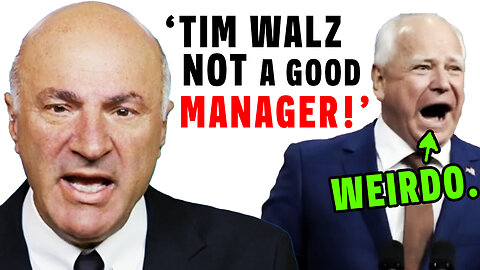 Kevin O'Leary SLAMS Tim Walz as a bad manager