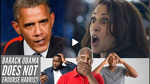 BREAKING! Barack Obama DOES NOT ENDORSE Kamala Harris: THIS IS VERY KEY TO WHAT'S COMING!