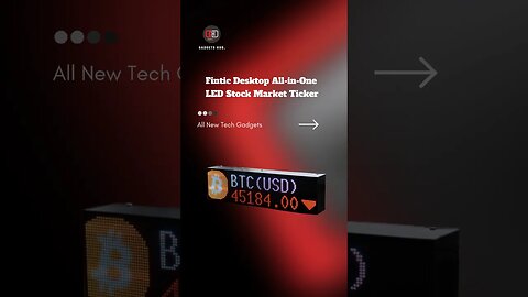 Fintic Desktop All-in-One LED Stock Market Ticker #shorts