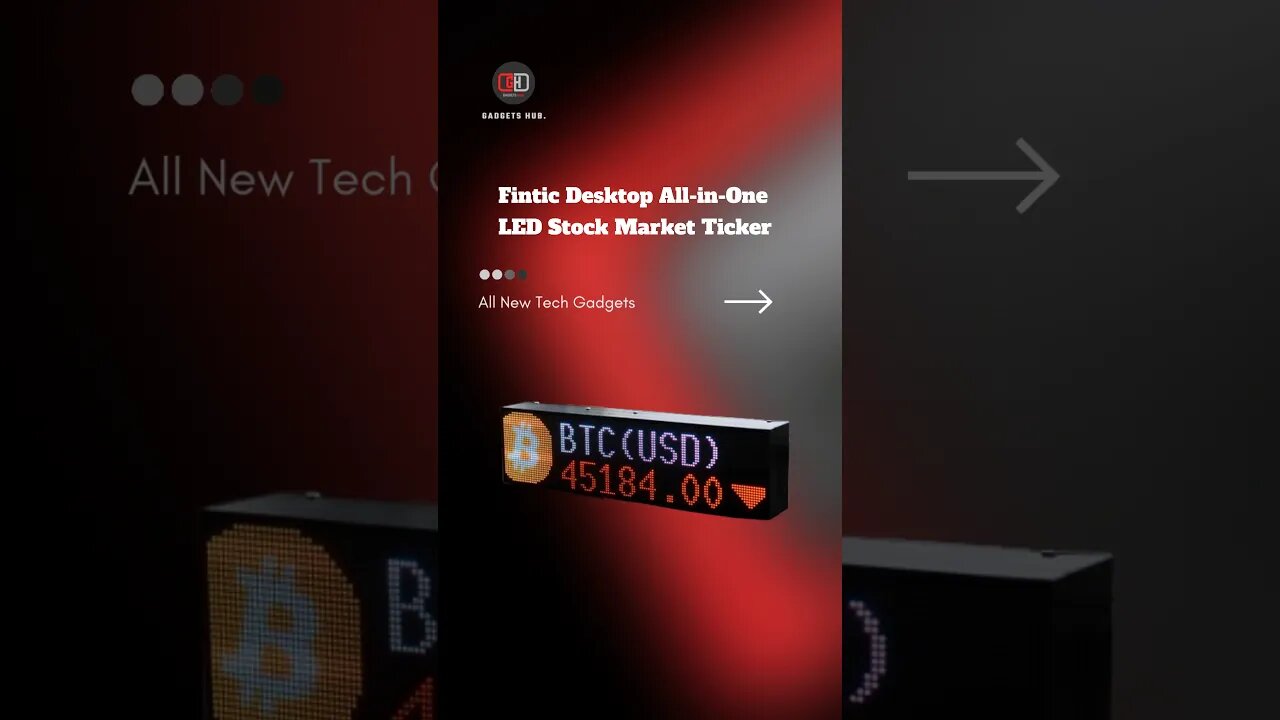 Fintic Desktop All-in-One LED Stock Market Ticker #shorts