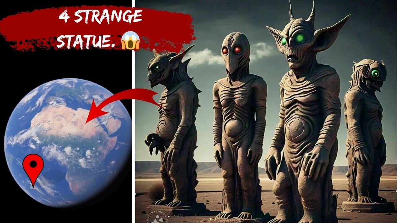 😲 i found 4 strange statue on google earth and google maps