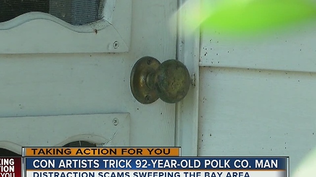 Con artists trick 92-year-old Polk Co. man, steal valuables