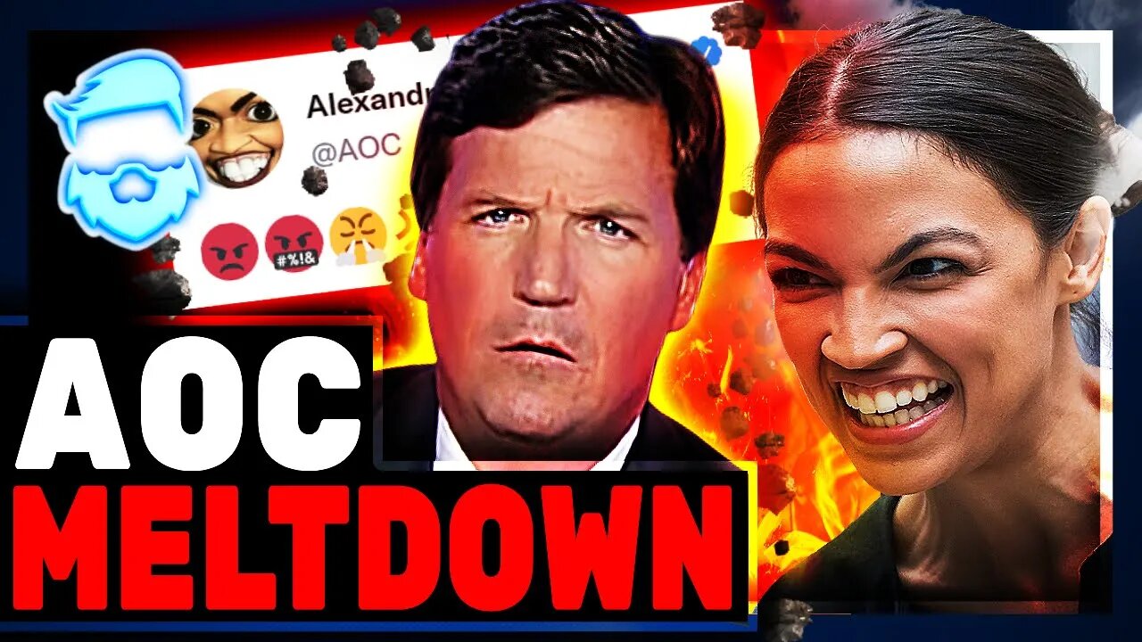 Alexandria Ocasio-Cortez DEMANDS Tucker Calson Be Deplatformed After Getting ROASTED By Him