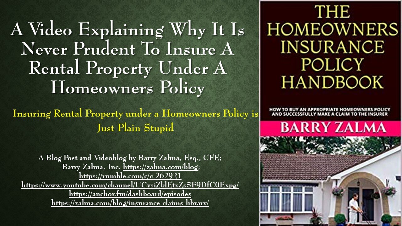 A Video Explaining the Homeowners Policy & Its Acquisition