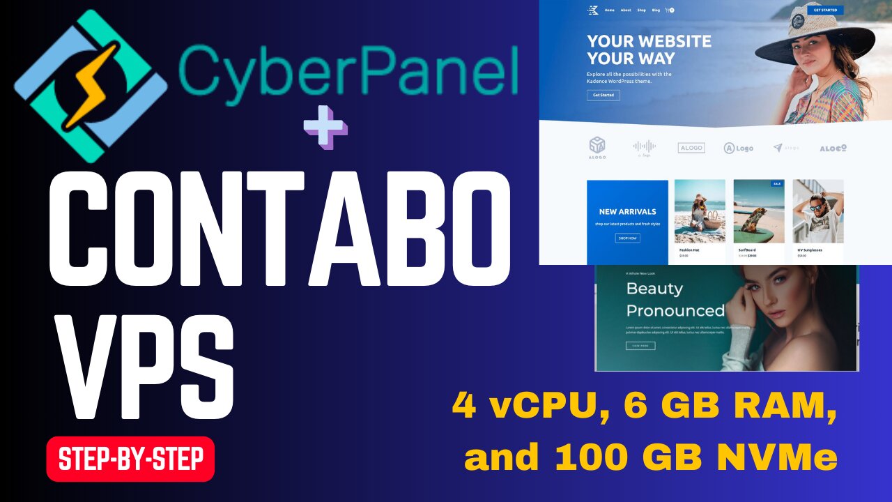 Cyberpanel Setup on Contabo VPS, 4 vCPU, 6 GB RAM, and 100 GB NVMe