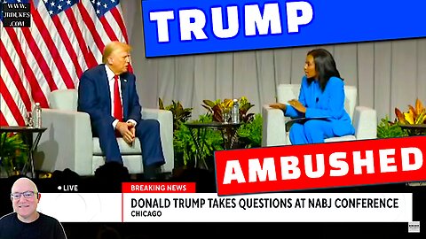 DONALD TRUMP AMBUSHED AT NABJ: EXPOSES MEDIA BIAS & KAMALA'S ABSENCE