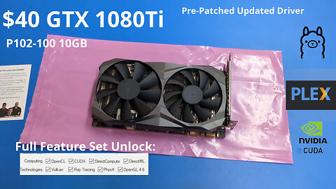 Nvidia P102-100 10GB: $40 CUDA, NVEC and Cloud Gaming GPU?