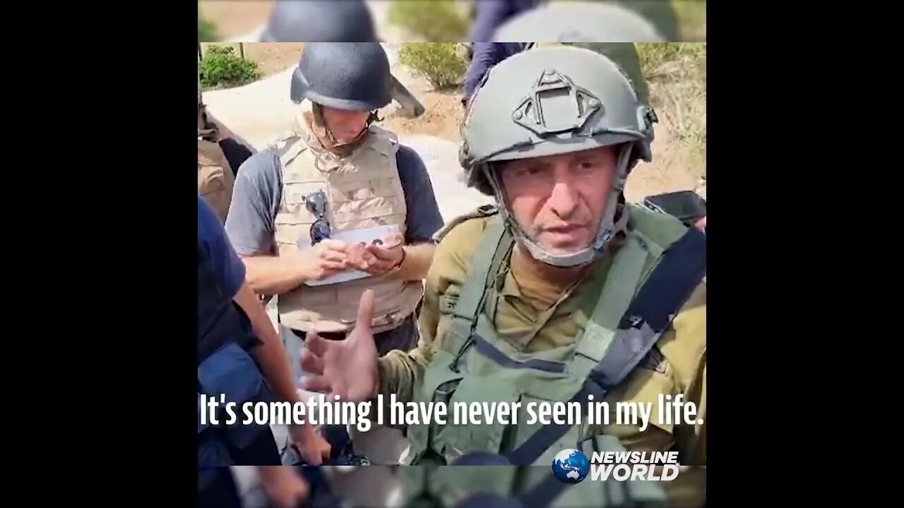 IDF MG Itai Veruv warns journalists, 'It's not a battlefield. It's a massacre.'