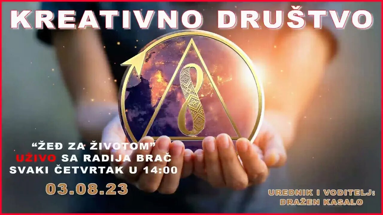 Kreativno društvo - Žeđ za životom na Radiju Brač 3.8.23.