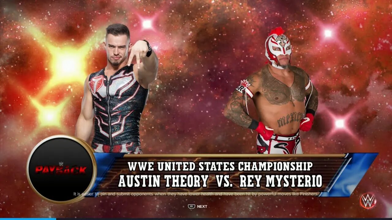 WWE Payback 2023 Rey Mysterio vs Austin Theory for the WWE United States Championship