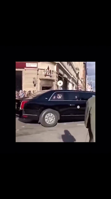 Chants of "let's go Brandon" / Biden's motorcade streets of London today