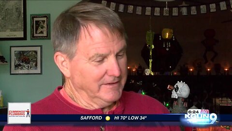 Tucson family brings 'spooky town' to life inside their home