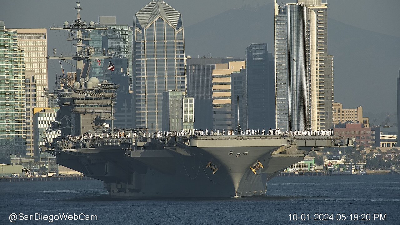 USS George Washington (CVN 73) Departing San Diego for Japan