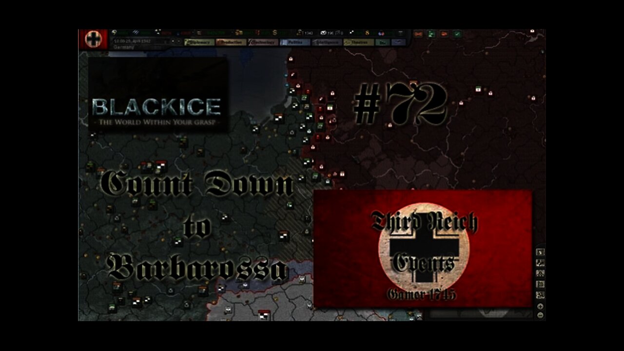 Let's Play Hearts of Iron 3: TFH w/BlackICE 7.54 & Third Reich Events Part 72 (Germany)