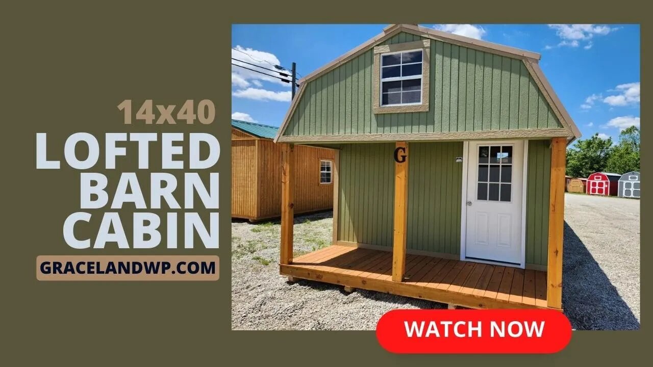 🔎14x40 Custom Lofted Barn Cabin by Graceland! | ⏰HURRY! | ORDER YOURS NOW! | 💬MESSAGE ME for details