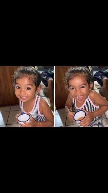 Sweet Little Girl Asks Dad If He Wants "Cuppa Tea"