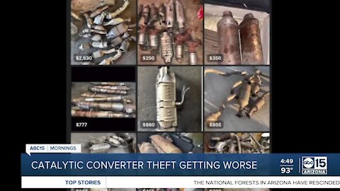 Catalytic converter thefts on the rise