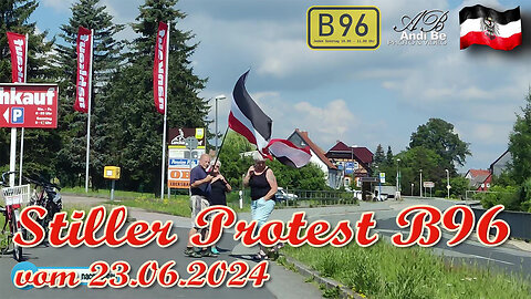 Stiller Protest an der B96 vom 23.06.2024