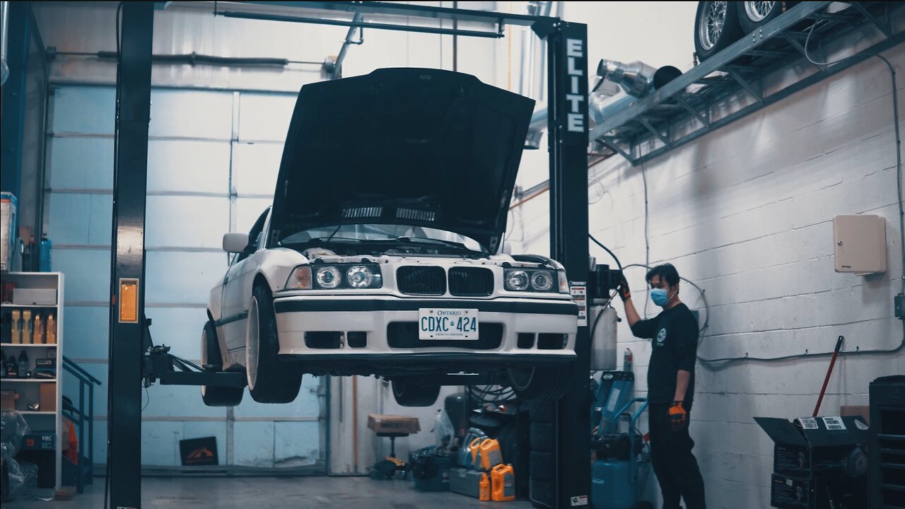 BMW E36 WIDEBODY BUILD GETS COILOVERS | 4K Cine