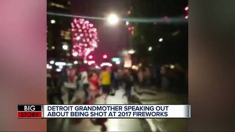 Grandmother speaking out about being shot at 2017 Detroit fireworks