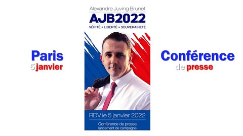 Conférence de presse du 5 janvier 2022. Programme d'Alexandre Juving-Brunet
