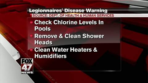 MI sees increase in Legionnaires' disease cases