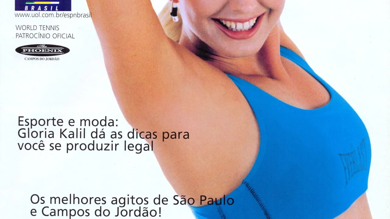 Alessandra Scatena capa da Revista World Tennis em 1998