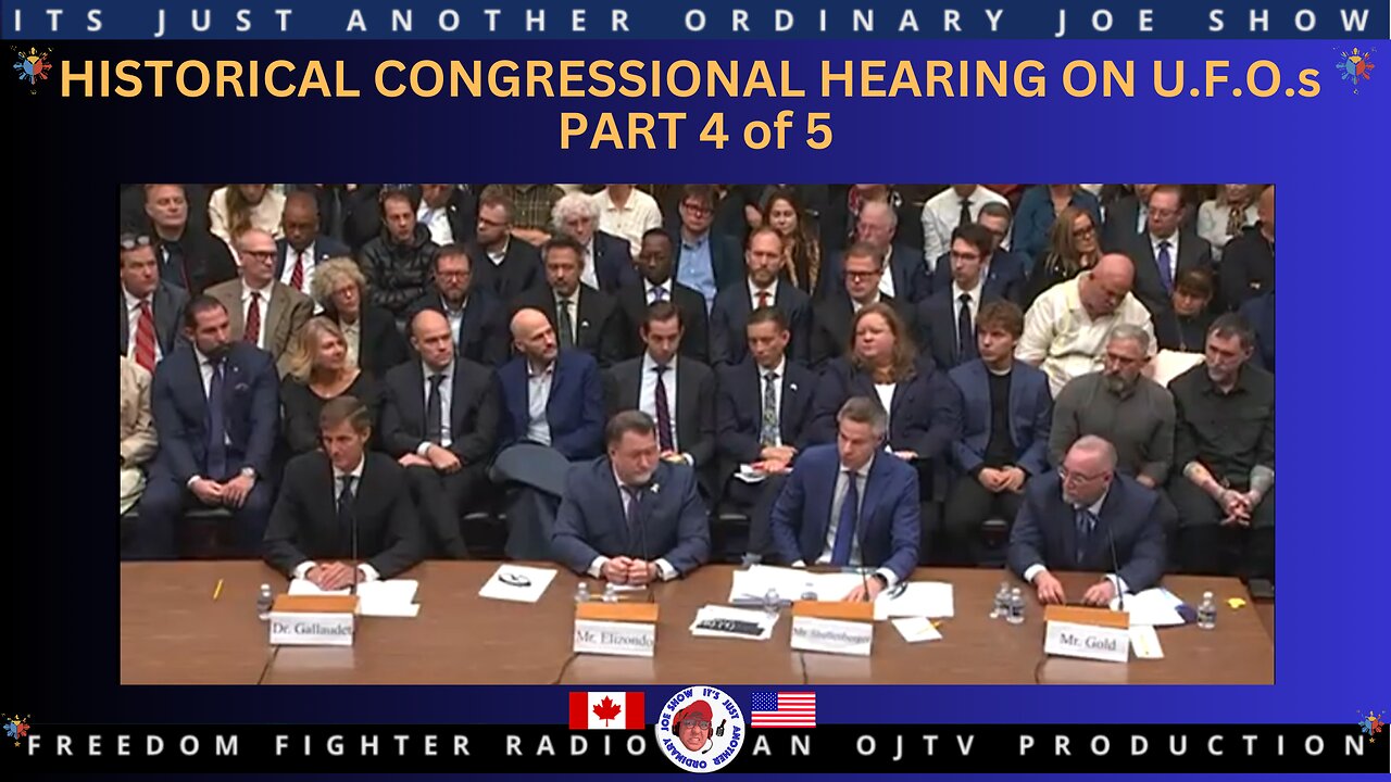 2nd Historic U.S. Congress U.F.O. Hearings 2024 - Part 4