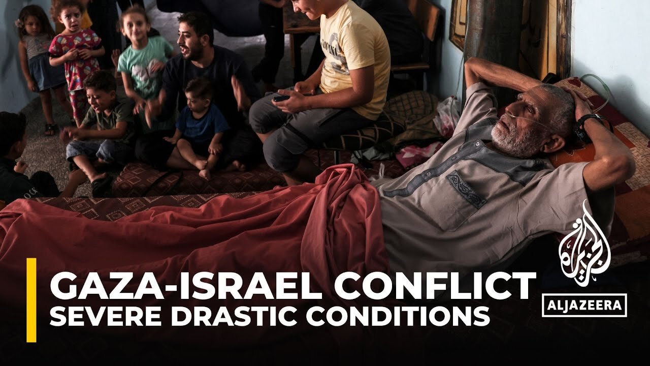 People in Gaza are facing “severe drastic conditions” as Israeli air strikes continue-(1080p)