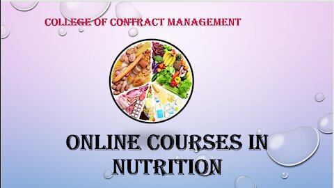 Online Courses in Nutrition