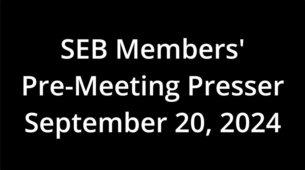 "First Ever" Georgia State Election Board Presser - September 20,2024