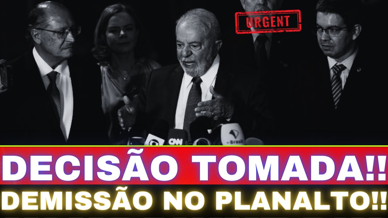 BOMBA!! INTERFERÊNCIA DE LULA!! DEMISSÃO NO PLANALTO!! ALERTA TOTAL.....