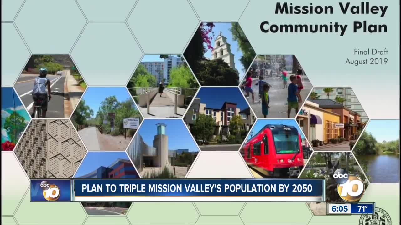 Plan would triple Mission Valley's Population by 2050