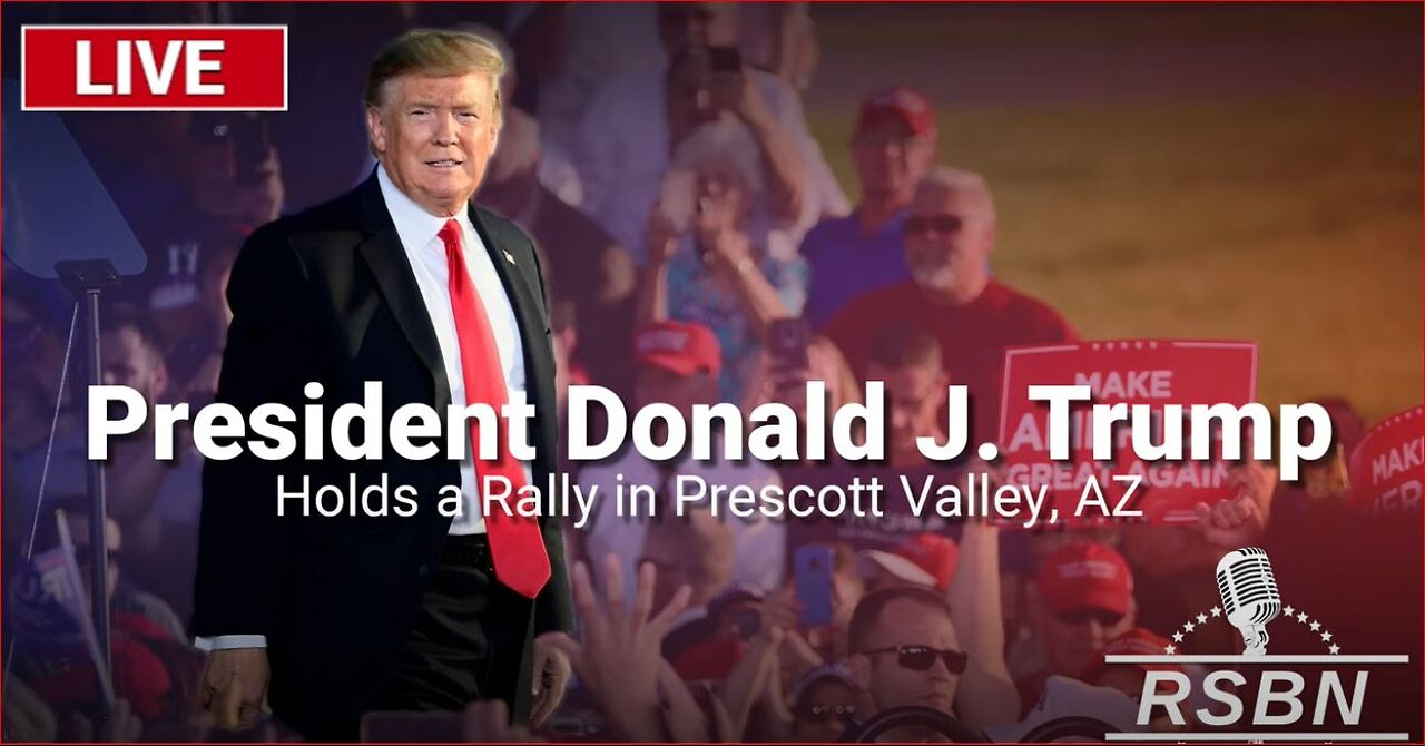 LIVE: President Trump Holds a Rally in Prescott Valley, AZ - 10/13/24