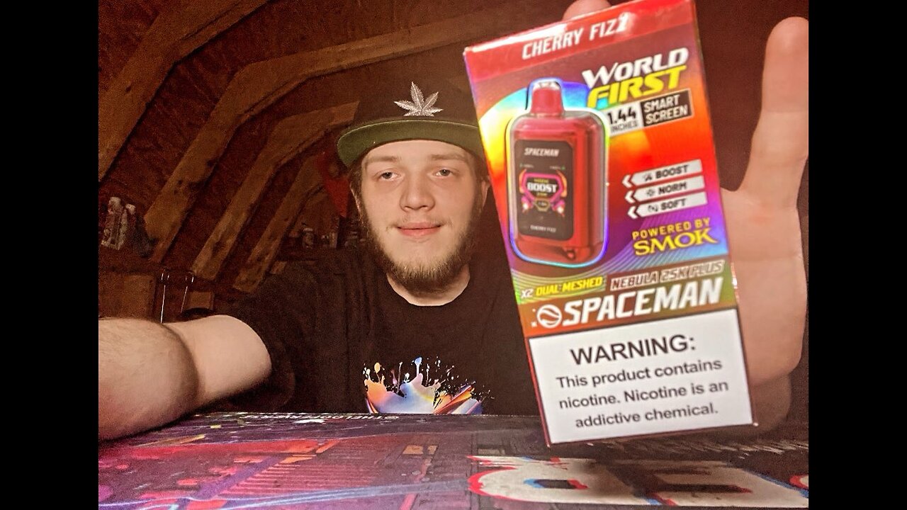 Reviewing Spaceman Nebula Plus 25k Cherry Fizz vape powered by Smok!!