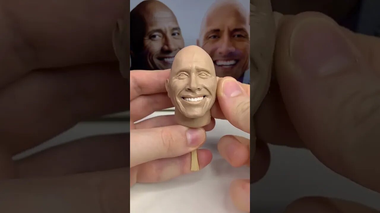 Modelando a cabeça do The Rock