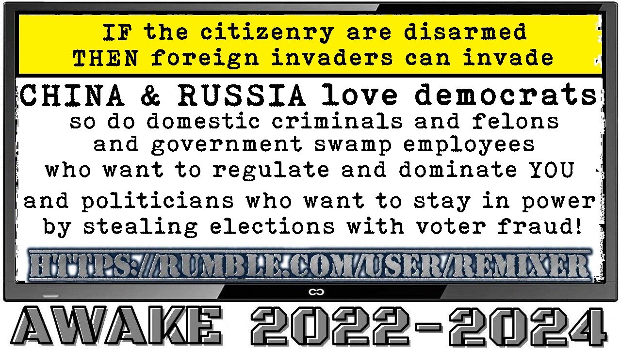 if the citizenry are disarmed