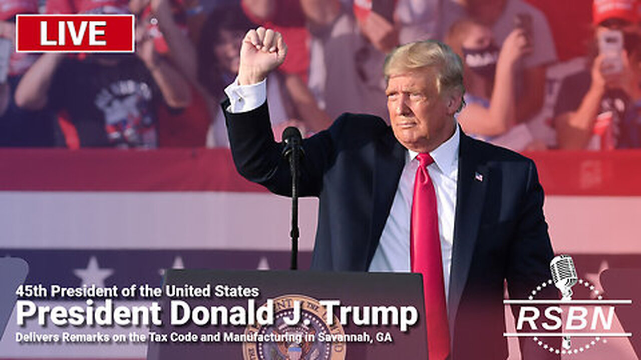 LIVE: Trump Delivers Remarks on the Tax Code and Manufacturing in Savannah, GA - 9/24/24 | Join Eric Trump, Navarro, Flynn, Kash, Julie Green, Amanda Grace & Team America October 17-18 In Selma, NC (Request Tix Via Text 918-851-0102)