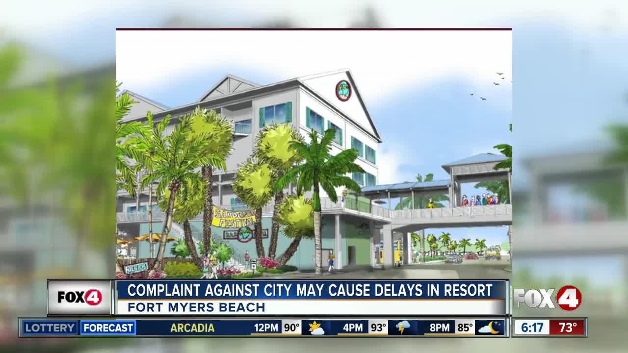 Complaint filed against Fort Myers Beach, regarding Margaritaville Resort.