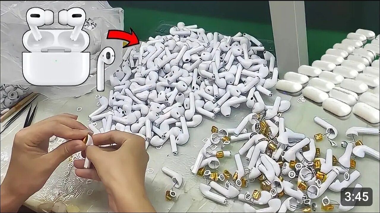 How airpods made in factory| Production of airpods| Airpods production