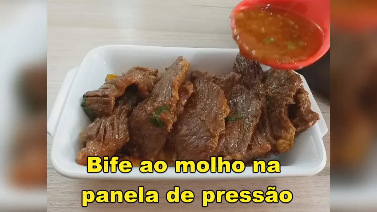 Bife ao molho na panela de pressão