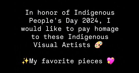 In Honor of Indigenous People's Day🪶