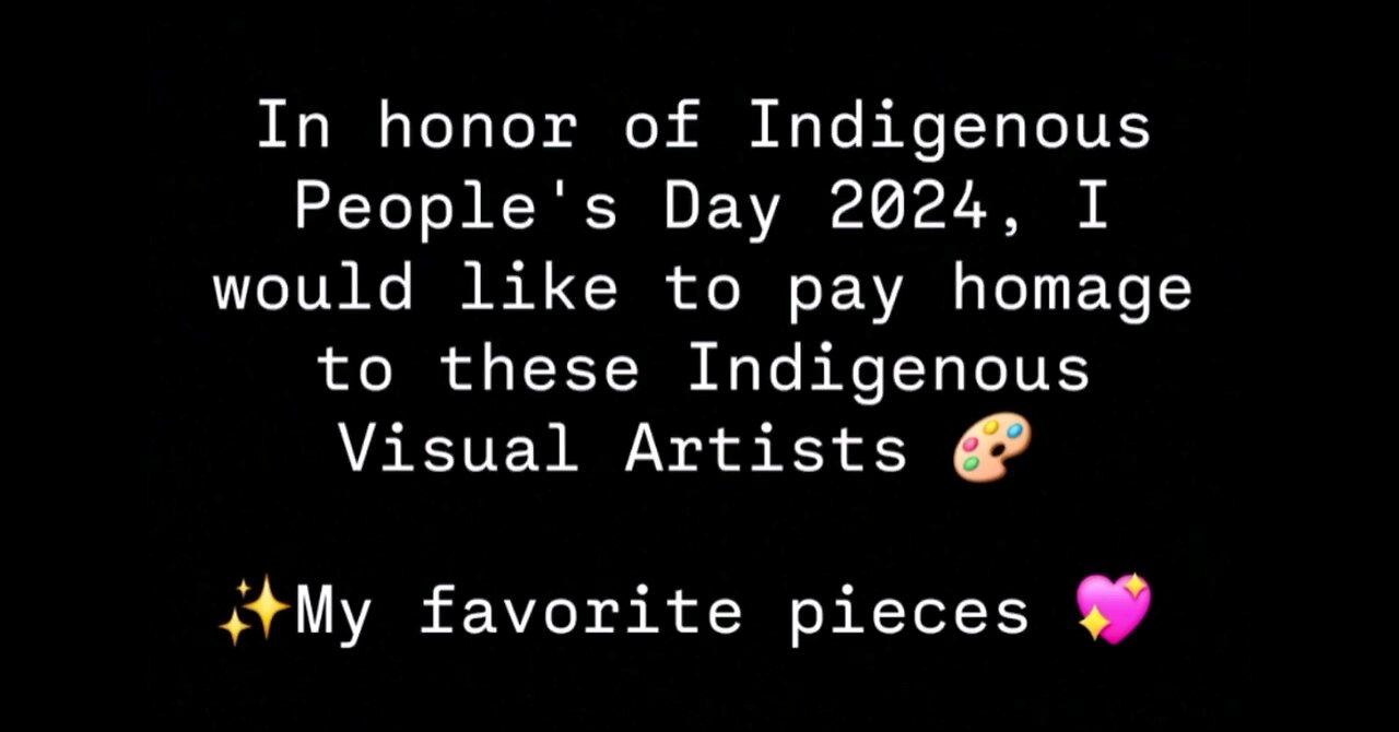 In Honor of Indigenous People's Day🪶