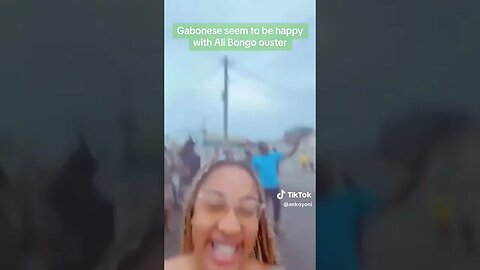Joy in Gabon see how happy the citizens are after Alibogo ousted out..