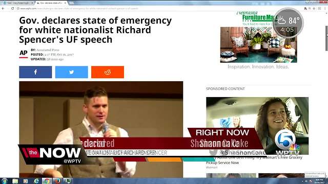 Spencer at UF: State of Emergency declared